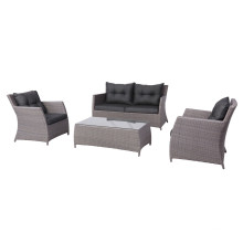 4PCS Delicate Wicker Outdoor Lounge Sofa Furniture Setting